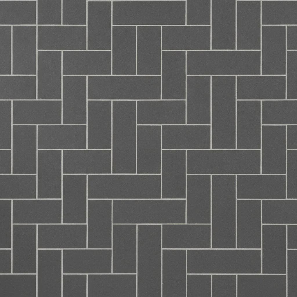 Charcoal grey herringbone tile floor installed by Banks and Co Ceramics, Sussex specialist tiler